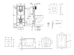 GROHE - Rapid SL Set předstěnové instalace, klozetu Arkas I a sedátka softclose, tlačítko Skate Cosmopolitan, chrom SANI11BA1111
