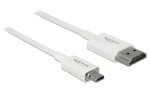 Delock HDMI-A - HDMI Micro-D 1 m / HDMI kabel / High Speed s Ethernetem / 3D / 4K / Slim (85149)