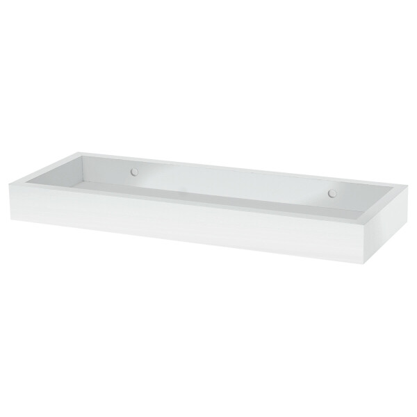 Polička, mdf, bílá, P-010 WT