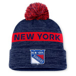 Fanatics Pánská Zimní Čepice New York Rangers Authentic Pro Rink Beanie Cuff With POM