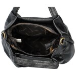Stylová velká dámská koženková kabelka Ariell, černá