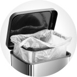 ROTHO Odpadkový koš PASO 40L - BÍLÁ