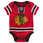 Outerstuff Dětské body Chicago Blackhawks NHL Hockey Pro Creeper – Blank Velikost: 12 měsíců