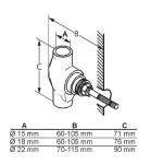 KLUDI - Montážní tělesa Těleso ventilu pod omítku 29911