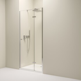 Erga Bern, 1-křídlé dělené sprchové dveře do otvoru 70x195 cm, 6mm čiré sklo, chromový profil, ERG-V02-BERN-D070-CR