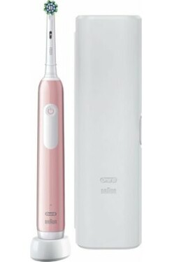 Oral-B Pro Series 1 Cross Action růžový / Elektrický zubní kartáček / oscilační / 3 režimy / senzor tlaku (Pro1 Pink)