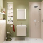 HANSGROHE - Xilesa E Umyvadlová skříňka, 50x58x47 cm, 1 zásuvka, matná béžová 54253780