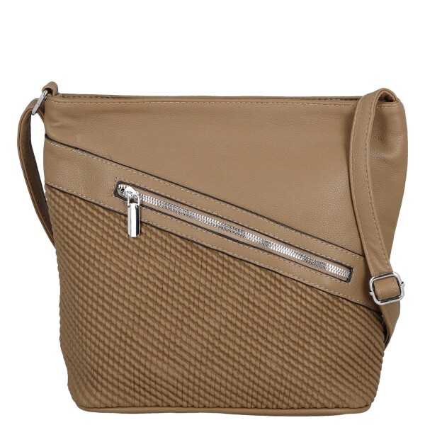 Trendy dámská crossbody kabelka Suli, hnědá