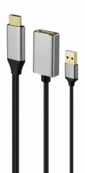 Rozbaleno - Gembird adaptér HDMI (M) na DisplayPort (F) 0.10m / aktivní / rozbaleno (A-HDMIM-DPF-02..Rozbaleno)