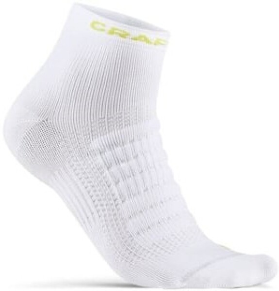 Craft ADV Dry Mid 1910634 ponožky bílá - Běžecké ponožky CRAFT ADV Dry Mid - bílé Velikost textilu: 43-45