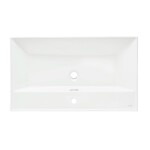 Nábytkové umyvadlo SAT B-Way 81x46,5 cm otvor pro baterii uprostřed SATBW8046 SATBW8046