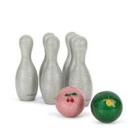 Konges Sløjd Bowling pro děti Glitter Multi, stříbrná barva, plast