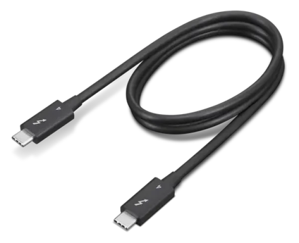 Lenovo Thunderbolt 4 USB-C kabel 0,7 m černá / Kabel / 40 Gb/s (4X91K16968)