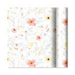 Dárkový papír - role 2 m × 70 cm - Pastelové květy - Albi