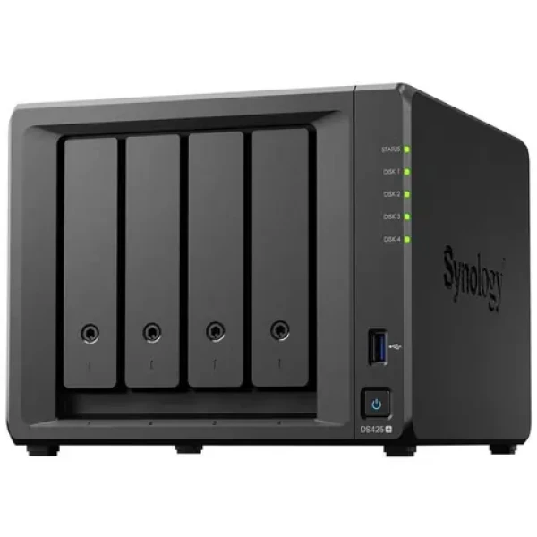 Synology DiskStation DS425+ / 4x HDD / Intel Celeron J4125 QC @2.0GHz / 2GB RAM / 2x USB 3.0 / 1x GLAN 1x 2.5GLAN (DS425+)