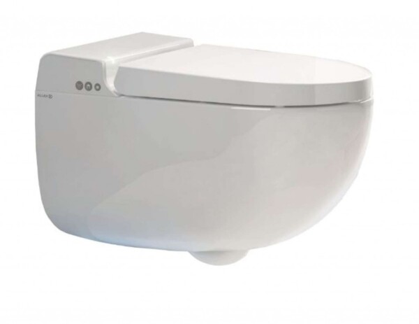 KLUDI - CleanTronic Elektronický bidet s keramikou a dálkovým ovládáním, Rimless, Spiralflush, lesklá bílá 16WCW0143