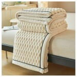 Extra měkká plyšová deka - krémová 180 x 200 cm