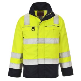 Bunda HI-VIS FR61 reflexní nehořlavá antistatická žluto - modrá L žluto-modrá
