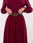 Elegantní maxi sukně ve vínové bordó barvě v ozdobném provedení (19720) odstíny červené uni velikost