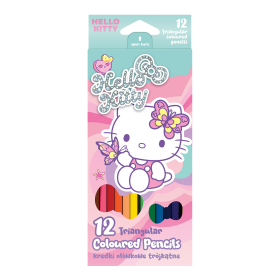 Colorino pastelky trojhranné, Hello Kitty, 12 barev
