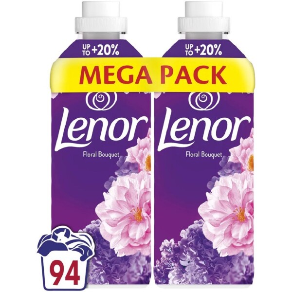 LENOR aviváž 2 x 987 ml 94 dávek Floral Bouquet