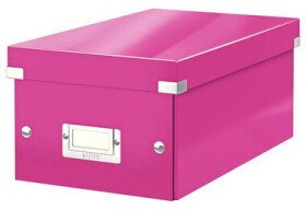 Leitz Krabice na DVD Click Store Růžová