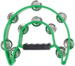 Cega Double Row Tambourine Green