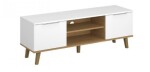 ARTEN (NANO Systems s.r.o.) TV stolek NEPTUN-2D/140 (Bílá/dub kamenný) TV-STOLEK-NEPTUN-2D-140
