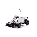Mamido Dětská elektrická motokára BMW Gokart s funkcí driftu bílá