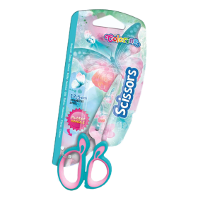 Dětské nůžky potiskem Colorino Follow your Dreams, kulaté, 12,5 cm, asymetrické