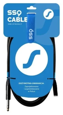 SSQ JSG3 Jack 3,5mm - Jack 6,3mm černý / Audio kabel / propojovací / 3 m (SS-2069)
