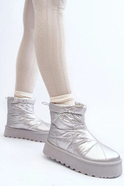 Dámské sněhule na masivní platformě VL226P Stříbrná - Seastar stříbrná 39