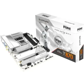 Sapphire PURE X870A WIFI 7 White / X870 / 4x DDR5 / PCIex16 / 1x 5GLAN / Wi-Fi 7 / ATX (52122-02-40G)