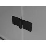 MEXEN/S - Mist-F sprchový kout skládací dveře levá 120 x 110, černá kratka, černá 8A6T-120-110-70-77-L