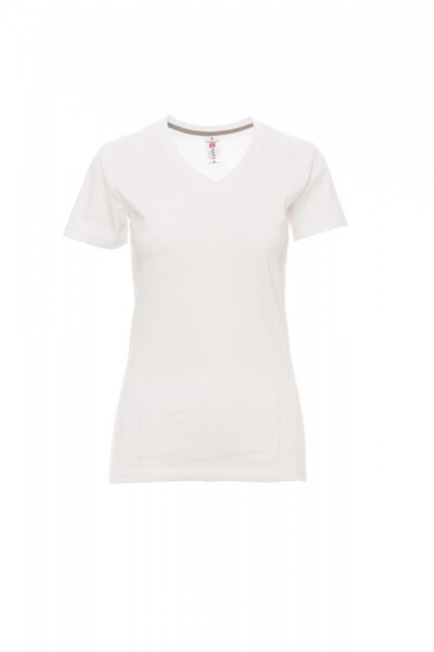 Triko dámské V-NECK LADY PAYPER bílé s krátkým rukávem velikost: XL