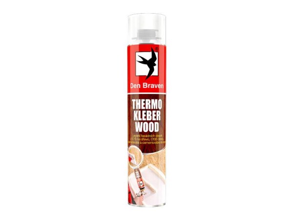 Lepidlo DEN BRAVEN THERMO KLEBER WOOD pistolové 750ml - rozbaleno - chybí víčko