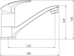 NOVASERVIS - Dřezová stojánková baterie Metalia ECO+ chrom 57096,0E