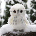 Plyšová bílá sova 18 cm