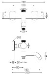 MEXEN/S - Tord sprchový sloup včetně sprchové termostatické baterie Kai, černá 77900200-70