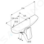 KLUDI - Amba Páková sprchová baterie, chrom 537100575