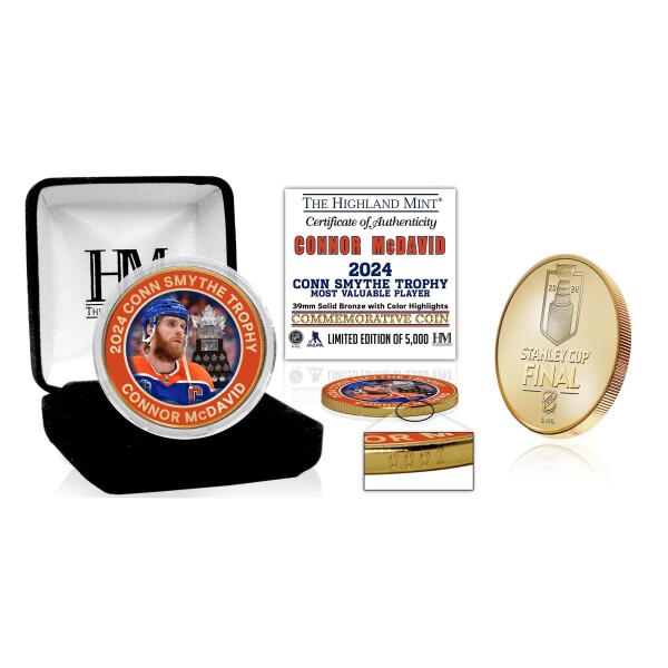Mince Edmonton Oilers NHL Connor McDavid 2024 Conn Smythe Trophy MVP Bronze