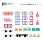 Connetix Connetix Tiles - Magnetická Stavebnice Pastelová Vozidla 50 ks