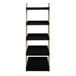 Set poličky a nosníků Naturel Home černá/ořech mat 53,5x170x40 cm HOMEP5C HOMEP5C