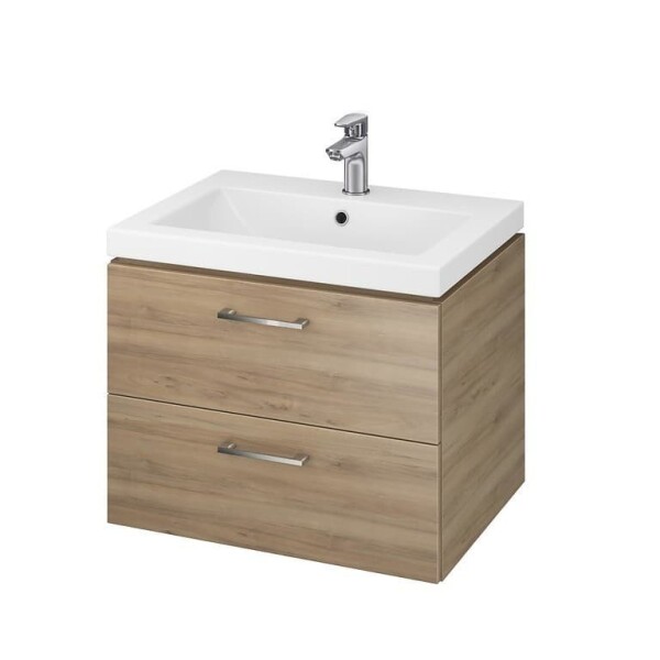 Koupelnová skříňka s umyvadlem Cersanit LARA 59,4x46x44,7 cm ořech mat S801-148-DSM S801-148-DSM