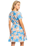 Roxy BIKINI PARTY AZURE BLUE PALM ISLAND dámské šaty krátké