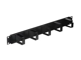 Solarix VP-01 černá / Vyvazovací panel / 19" / 1U / ocelový (80191071)