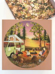 ViSSEVASSE Puzzle Van life 1000 dílků, hnědá barva, papír