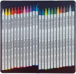 Koh-i-noor pastelky PROGRESSO akvarelové souprava 24 ks v plechové krabičce