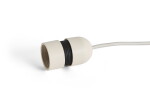 HAY Kabel s objímkou pro stolní lampu Common – Clay White, krémová barva, plast