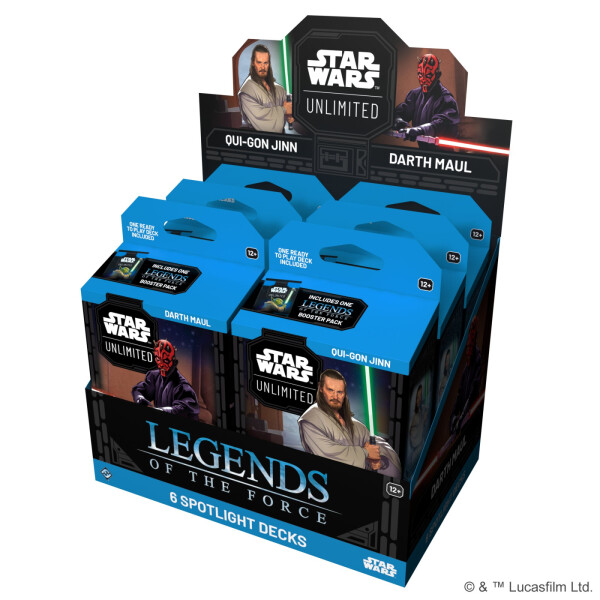 Star Wars: Unlimited Legends of the Force Qui-Gon Jinn - Spotlight Deck